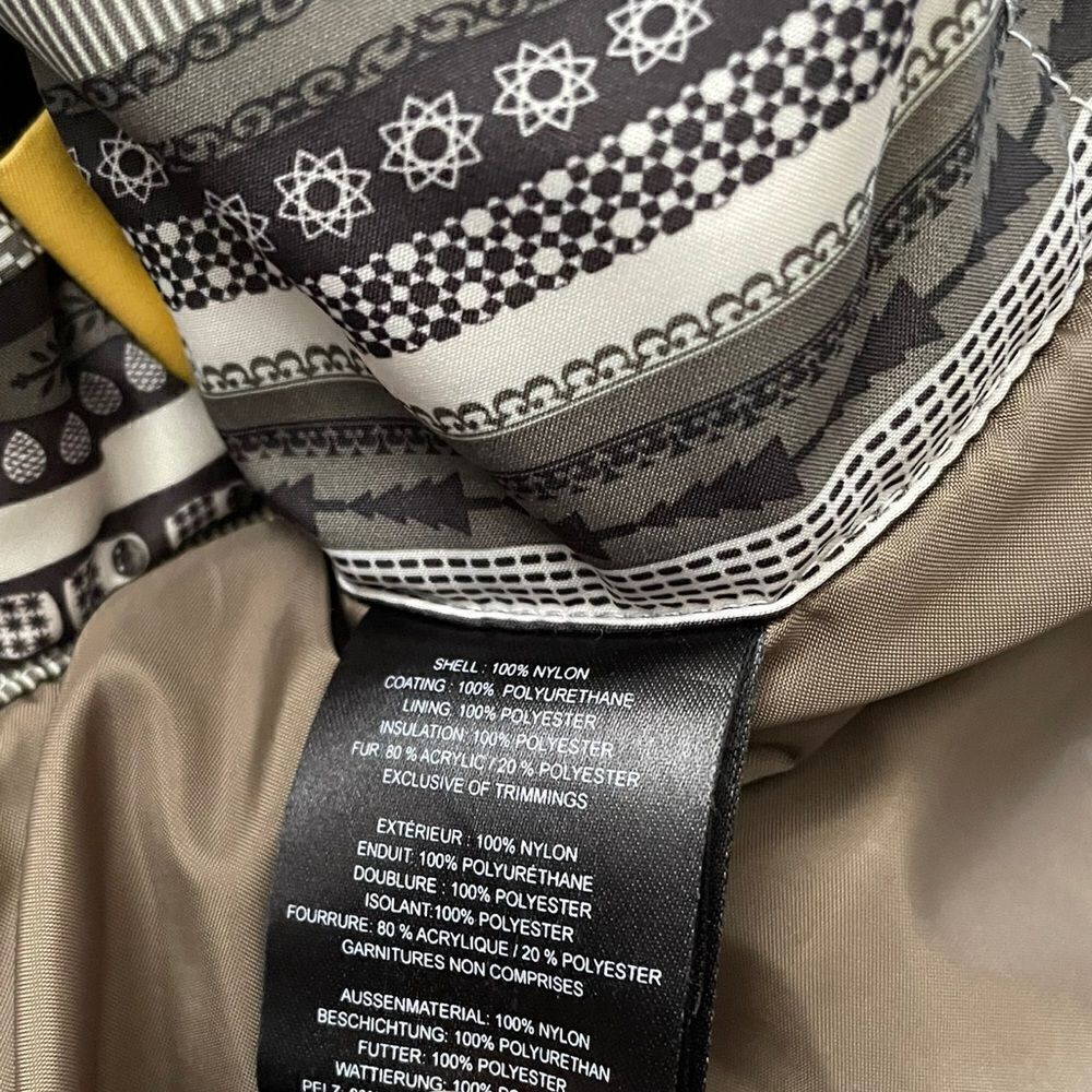 ORAGE Insulated Winter Jacket Yellow Size Small - Picture 11 of 15
